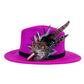 Light Pink, Black, White and Natural Feather Hat Pin CFP843