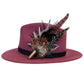 Light Pink, Black, White and Natural Feather Hat Pin CFP843