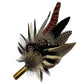 Light Pink, Black, White and Natural Feather Hat Pin CFP844