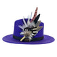 Light Pink, Black, White and Natural Feather Hat Pin CFP844