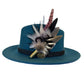 Light Pink, Black, White and Natural Feather Hat Pin CFP844