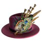 Peacock and Natural Feather Hat Pin CFP848