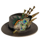 Peacock and Natural Feather Hat Pin CFP848