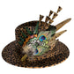 Peacock and Natural Feather Hat Pin CFP848