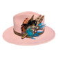 Teal & Natural Feather Hat Pin CFP849