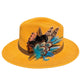 Teal & Natural Feather Hat Pin CFP849