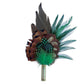 Green and Natural Feather Hat Pin CFP850