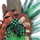 Green and Natural Feather Hat Pin CFP850
