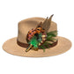 Green and Natural Feather Hat Pin CFP850