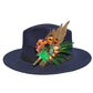 Green and Natural Feather Hat Pin CFP850