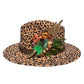 Green and Natural Feather Hat Pin CFP850