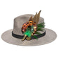 Green and Natural Feather Hat Pin CFP850