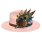 Teal and Natural Feather Hat Pin CFP851