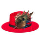 Teal and Natural Feather Hat Pin CFP851