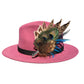 Teal and Natural Feather Hat Pin CFP851