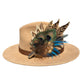 Teal and Natural Feather Hat Pin CFP851