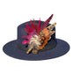 Claret, Cerise Pink and Natural Feather Hat Pin CFP853
