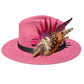 Claret, Cerise Pink and Natural Feather Hat Pin CFP853