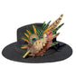 Green and Natural feather pin 854