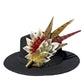 Red, Yellow and Natural Feather Hat Pin CFP856