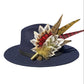 Red, Yellow and Natural Feather Hat Pin CFP856