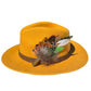 Lime Green and Natural Feather Hat Pin CFP857