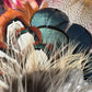Claret and Natural Feather Hat Pin CFP858