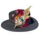 Claret and Natural Feather Hat Pin CFP858