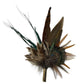 Peacock and Natural Feather Hat Pin CFP859