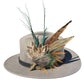 Peacock and Natural Feather Hat Pin CFP859
