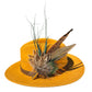 Peacock and Natural Feather Hat Pin CFP859
