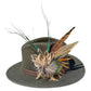 Peacock and Natural Feather Hat Pin CFP859