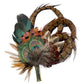 Peacock and Natural Feather Hat Pin CFP860