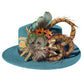 Peacock and Natural Feather Hat Pin CFP860