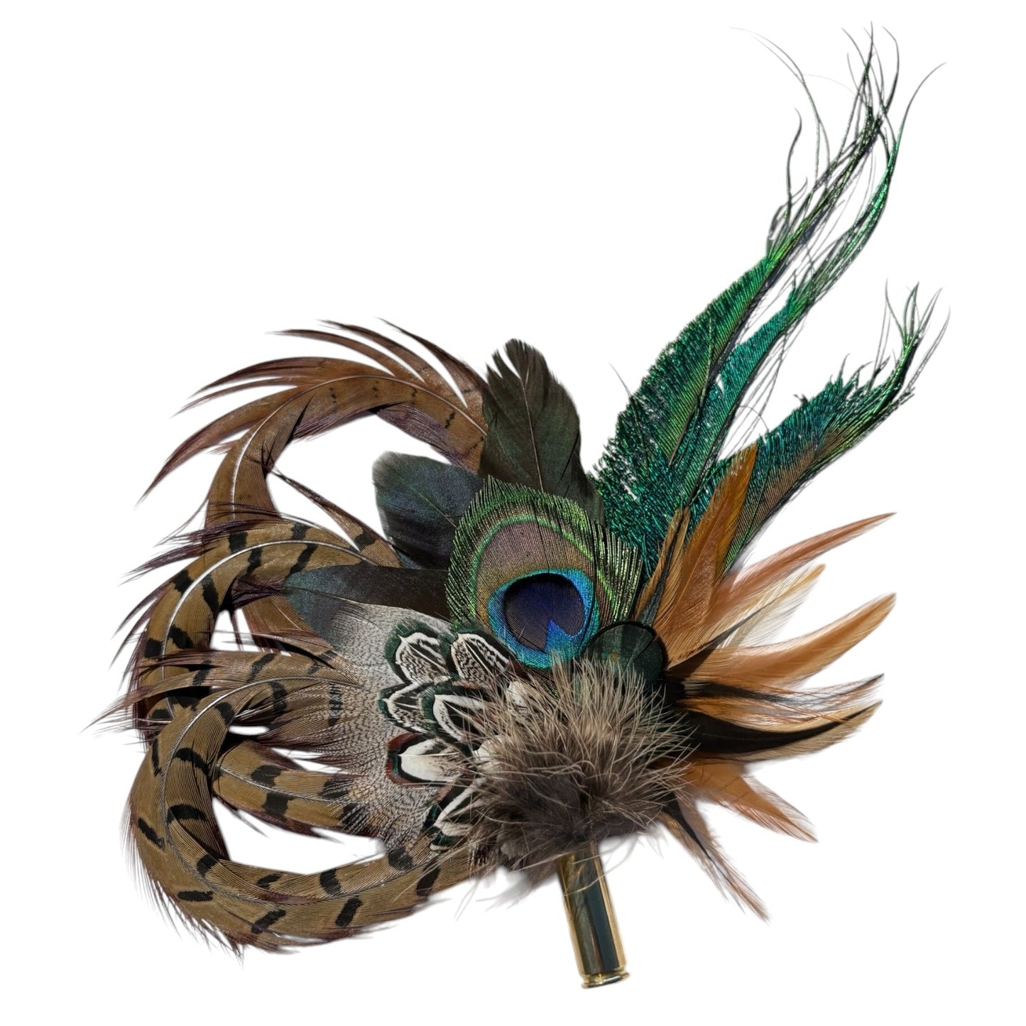 Natural Feather Hat Pin CFP861
