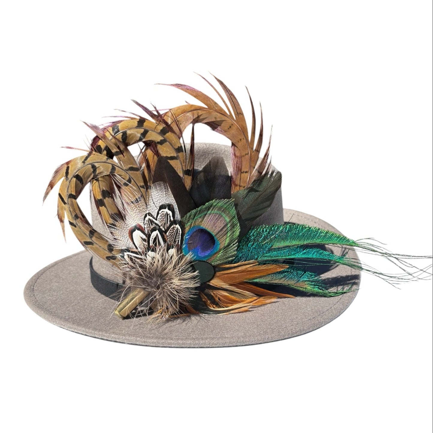 Natural Feather Hat Pin CFP861