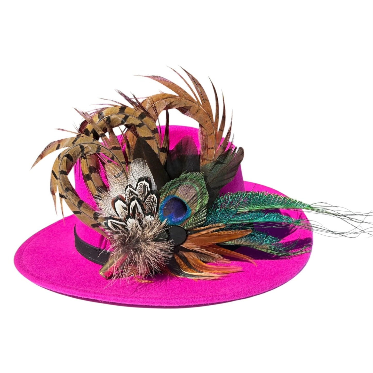 Natural Feather Hat Pin CFP861