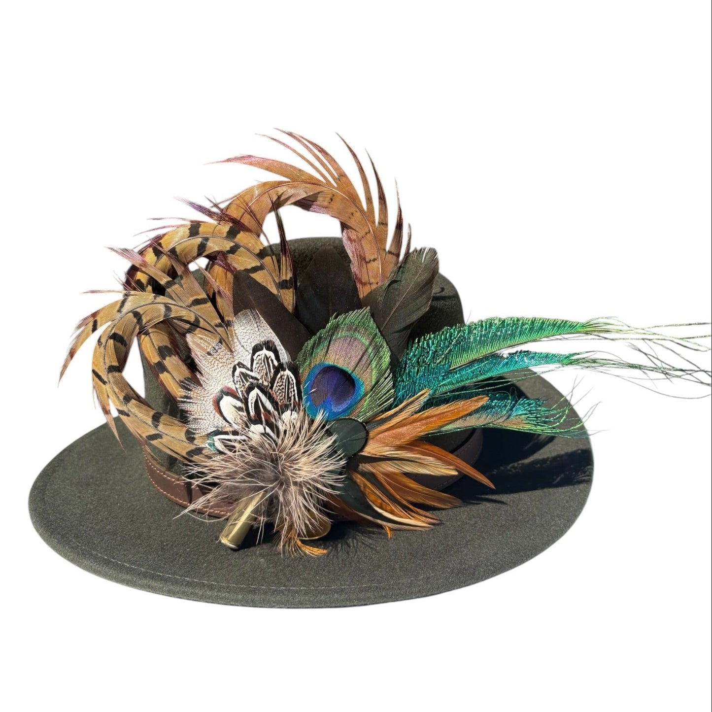 Natural Feather Hat Pin CFP861