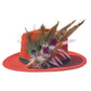 Peacock, Cerise Pink and Light Pink Feather Hat Pin CFP862