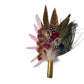 Cerise Pink and Light Pink Feather Hat Pin CFP863