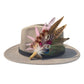 Cerise Pink and Light Pink Feather Hat Pin CFP863