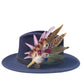 Cerise Pink and Light Pink Feather Hat Pin CFP863