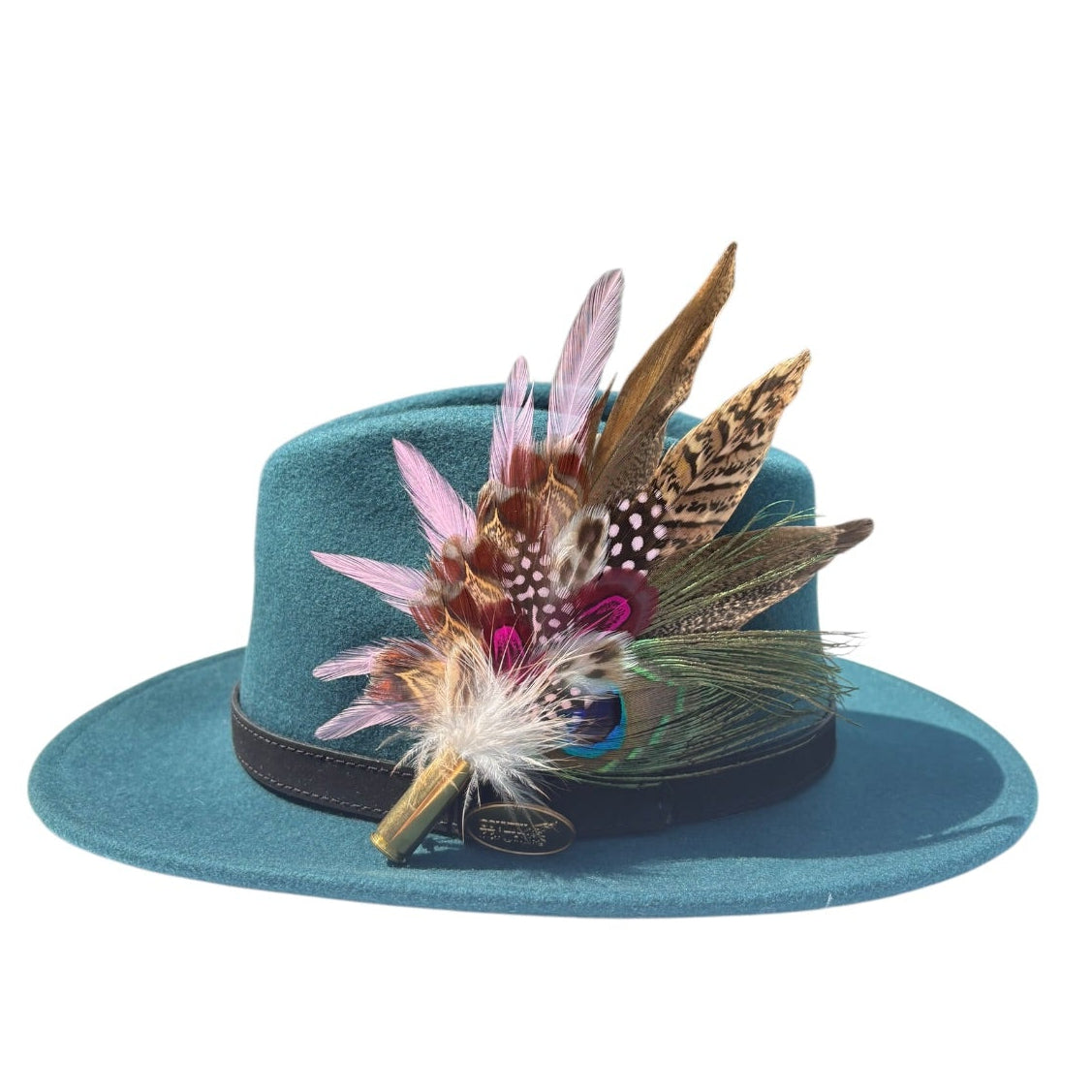 Cerise Pink and Light Pink Feather Hat Pin CFP863