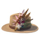 Cerise Pink and Light Pink Feather Hat Pin CFP863