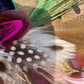 Cerise and Light Pink Feather Hat Pin CFP865