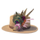 Cerise and Light Pink Feather Hat Pin CFP866