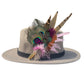 Cerise and Light Pink Feather Hat Pin CFP866