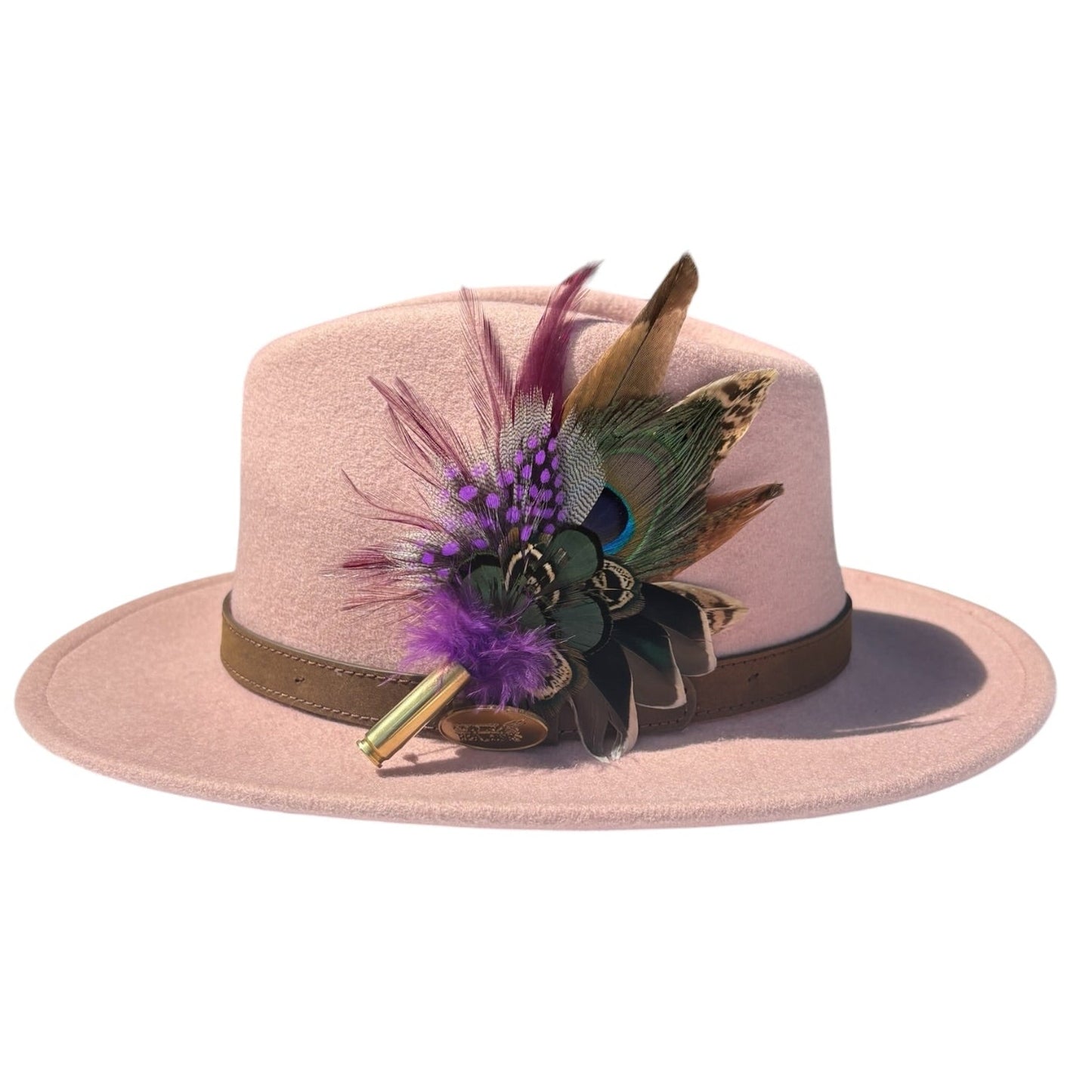 Teal, Peacock, Guinea Fowl, Duck & Pheasant Feather Hat Pin CFP874