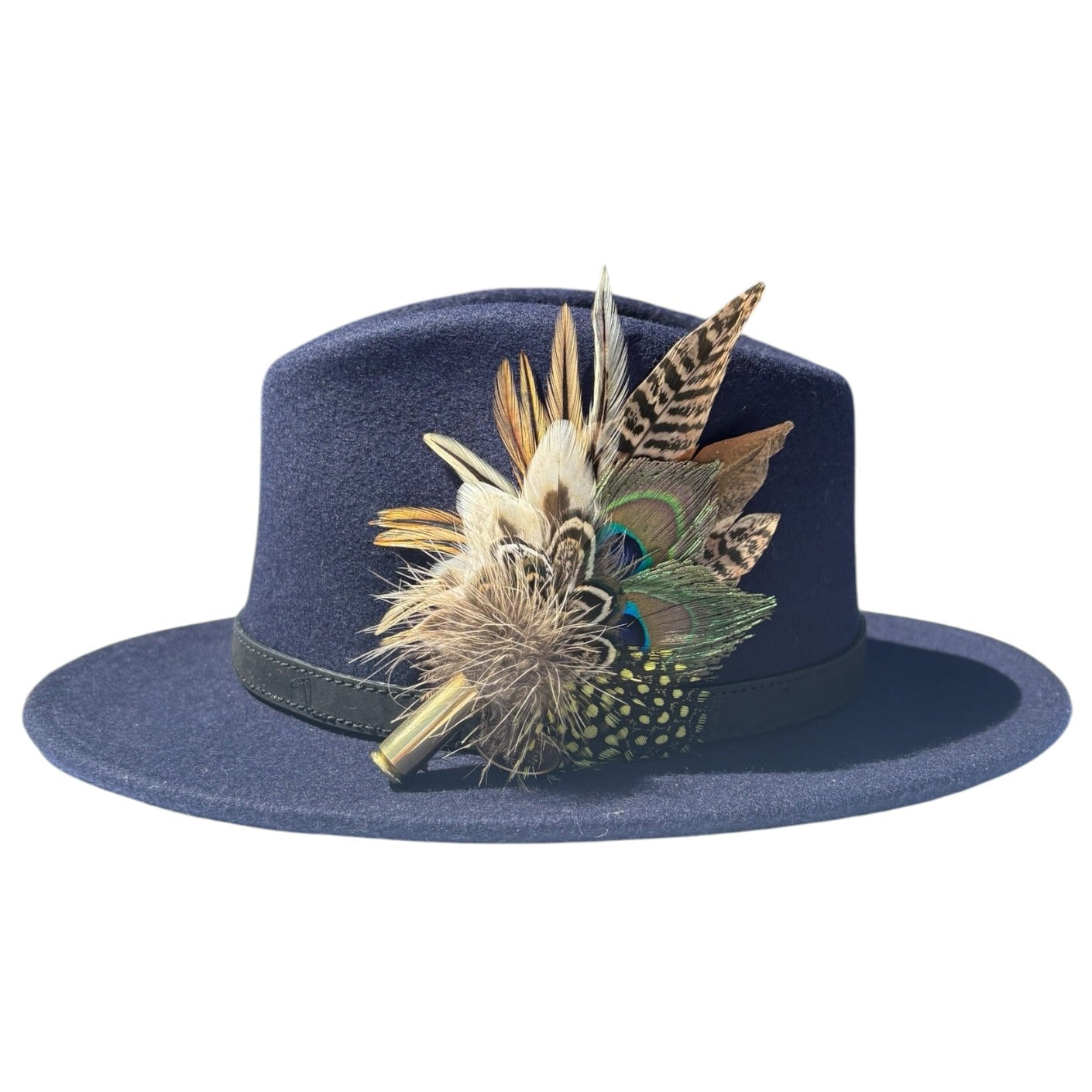 Peacock, Rooster, Guinea Fowl, Duck & Pheasant Feather Hat Pin CFP875