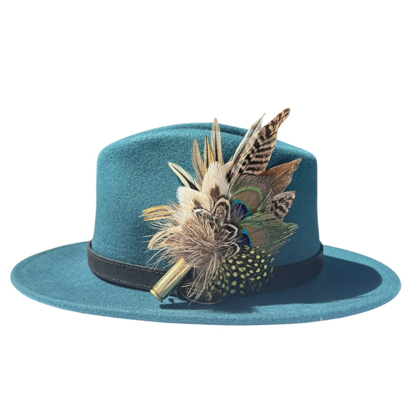 Peacock, Rooster, Guinea Fowl, Duck & Pheasant Feather Hat Pin CFP875
